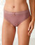 Midislip met hoge taille en kanten tailleband in microvezel - set van 3 (roze)