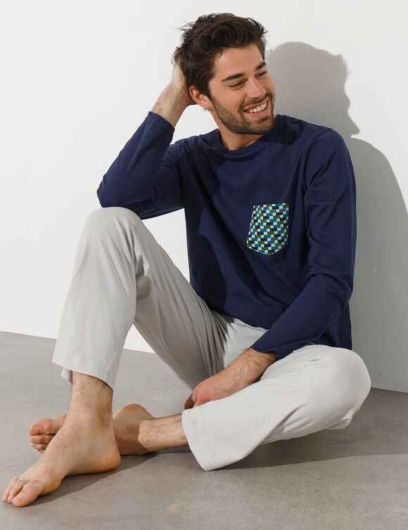 Pantalon pyjama gris (gris)