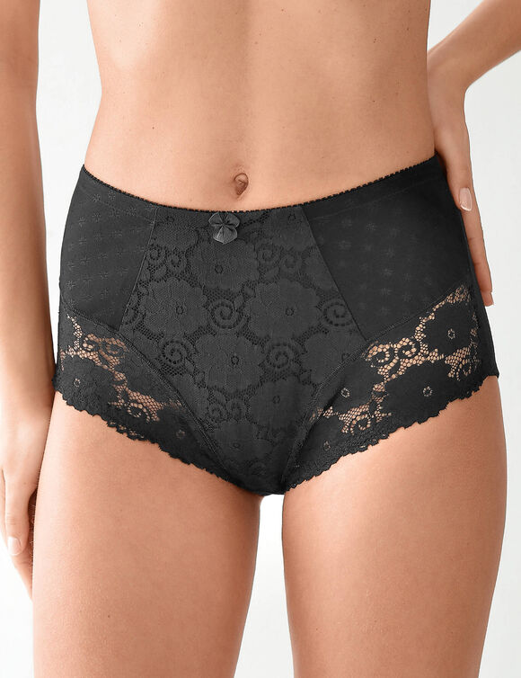 Culotte gainante maintien mod&eacute;r&eacute; - lot de 2 (2 noir)