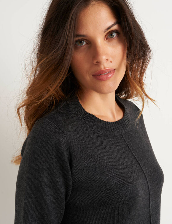 Robe pull à poches (anthracite chiné)