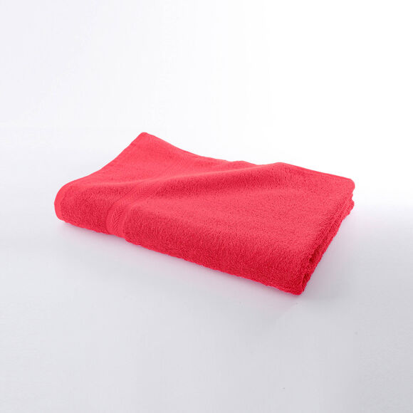 Collectie effen handdoeken 420 g/m2 met zacht comfort (koraal)