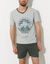 Pyjama short col V contrast&eacute; manches courtes (kaki / gris chin&eacute;)