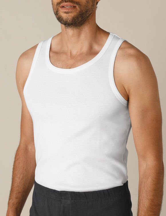 Débardeur sous-vêtement homme - lot de 3 (blanc)