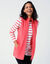 Fleece jasje met rits, zonder mouwen (chiné koraal)