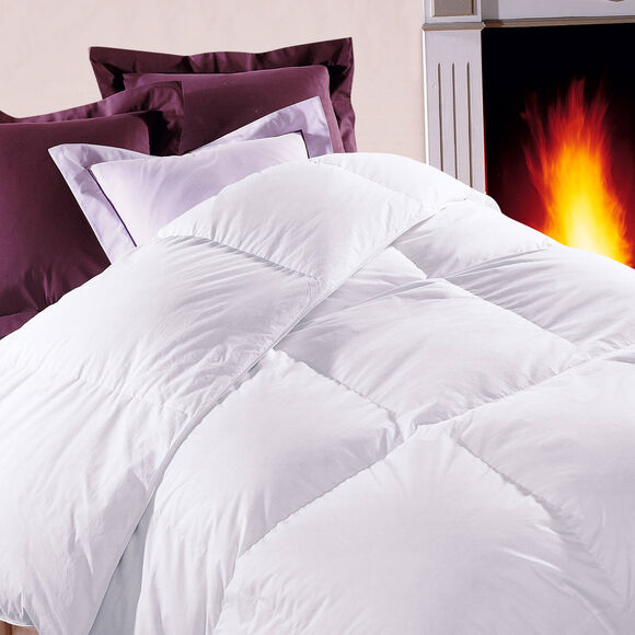 Couette duvet oie blanche luxe chambre tempérée (blanc)