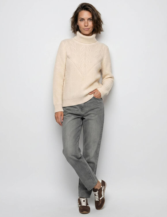 Jean coupe barrel stretch (gris)