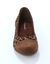 Sneakers in leer (bruin)