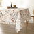 Tafellaken in polyester met plattelandsprint (beige)
