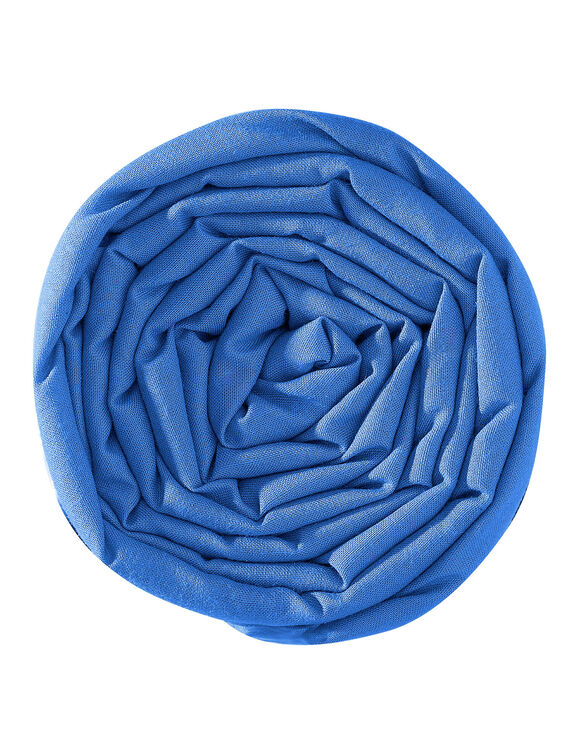 Effen hoeslaken in jersey voor gelede bedbodem, hoeken van 27 cm (oceaanblauw)