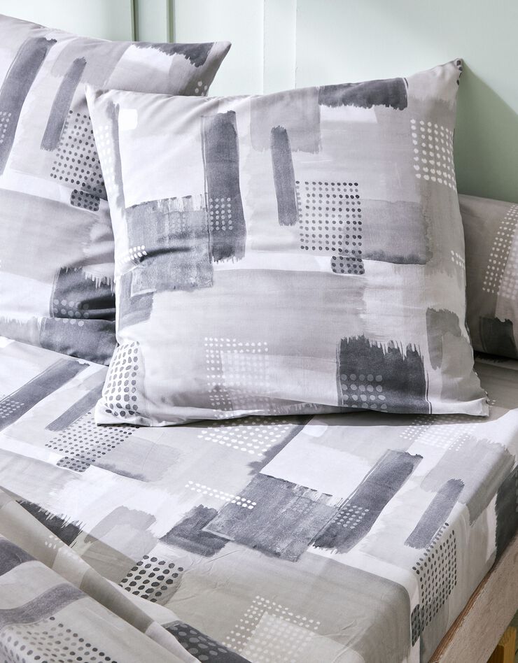 Linge de lit Mani - coton polyester, gris Linge de lit Mani - coton polyester, gris, hi-res image number 2