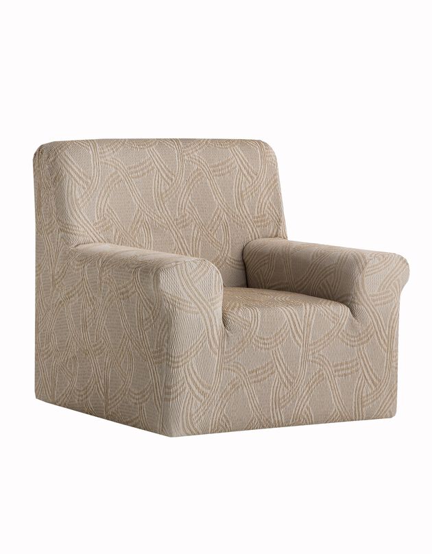 Housse fauteuil et canapé préformée "Stella" (beige)