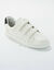 Goudkleurige sneakers met scratchsluiting (wit / zwart)