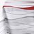Tafellaken met golvenprint, vlot onderhoud (wit / rood)