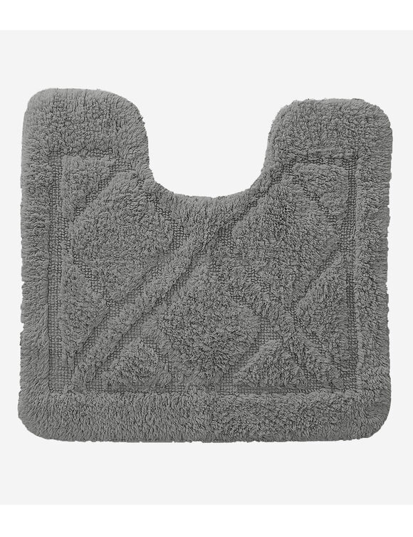 Tapis de bain losanges (gris)