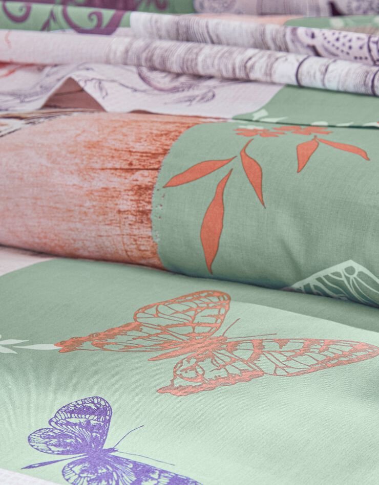 Linge de lit Agathe coton (vert)