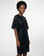 Robe housse &agrave; sequins, manches coudes &eacute;vas&eacute;es (noir / noir)