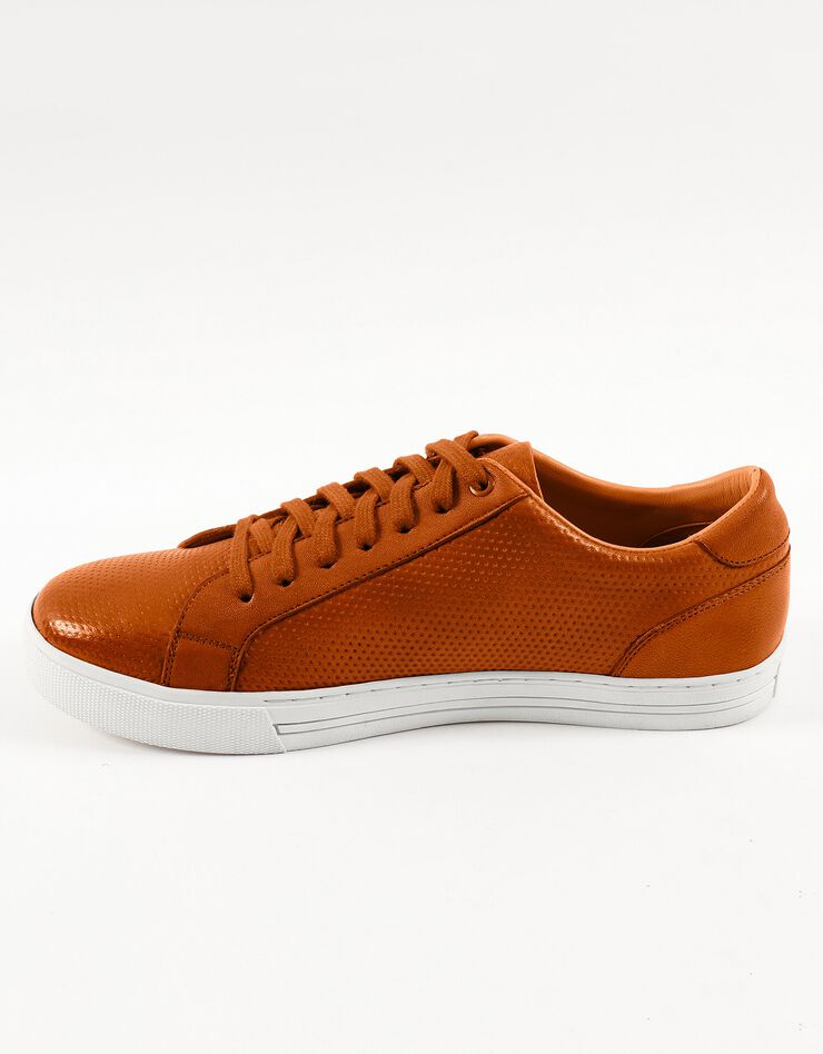 Tennis cuir lacées, cognac Tennis cuir lacées, cognac, hi-res image number 1