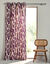 Gordijn met geometrische print (naturel / vijgenkleur)