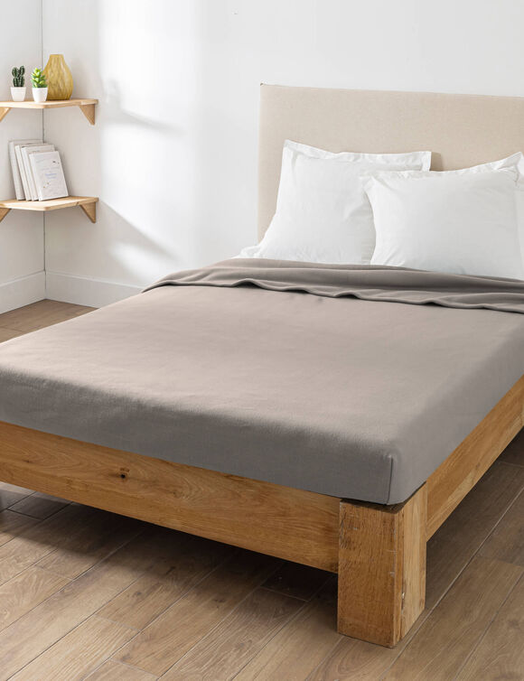 Couverture polaire mi-housse 350 g/m&sup2; (gris clair)