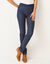 Jegging in denim met elastische taille - kleine lengte (raw)