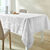 Nappe damassée feuillages Colombine® (blanc)