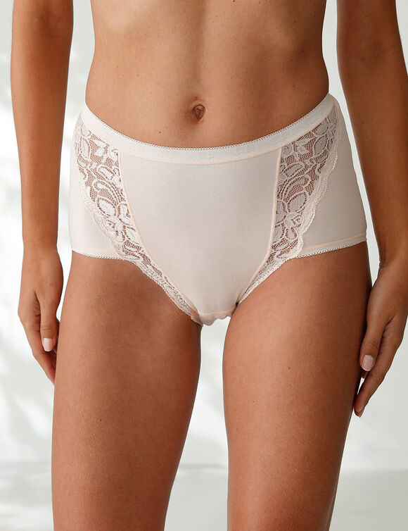 Supermaxislip met kant - set van 3 (zwart + nude + wit)