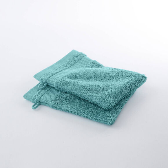 Collection serviettes de bain unies coton modal 500 g/m² (vert d'eau)