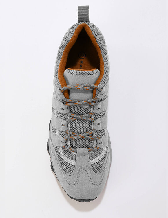 Baskets de randonn&eacute;e semelle crant&eacute;e (gris)