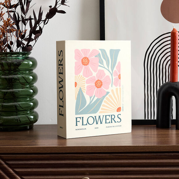 Box met geurkaars en huisparfums (roze)