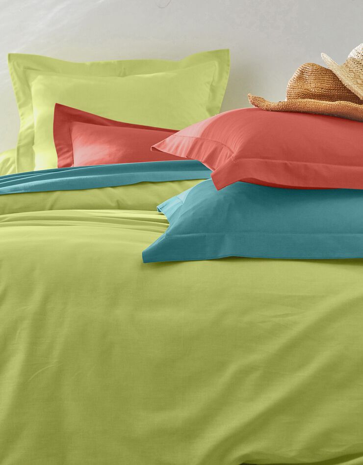 Linge de lit uni coton (cèdre)