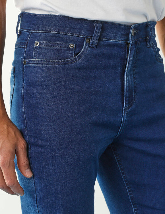 Pantalon effet jean denim l&eacute;ger ultra stretch - L28 (stone)