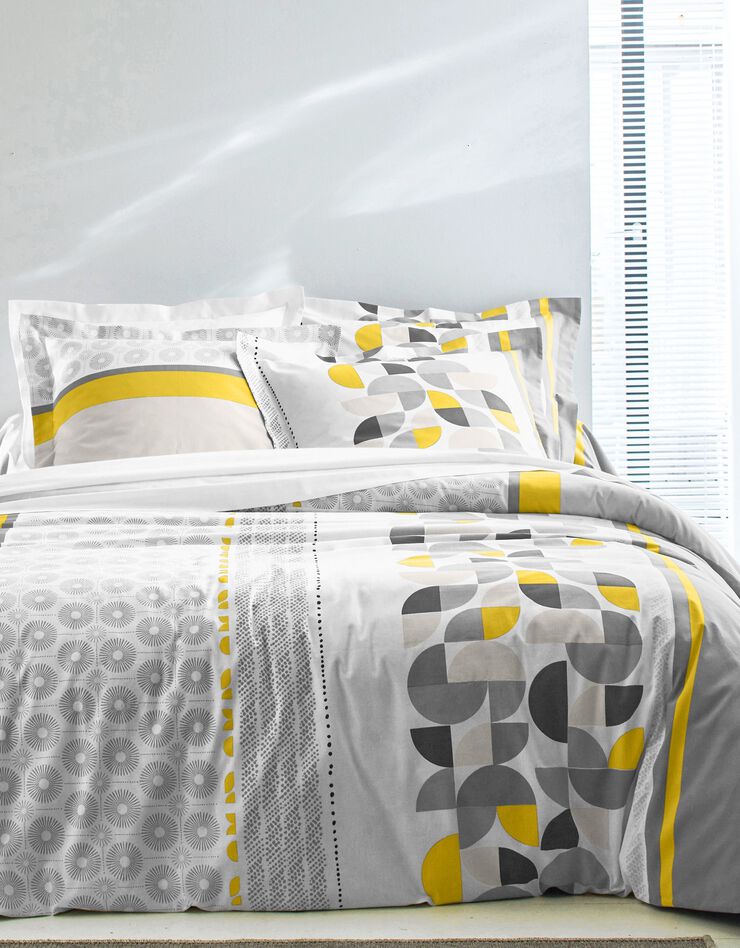 Linge de lit Delirium - coton, gris / jaune Linge de lit Delirium - coton, gris / jaune, hi-res image number 0