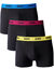 Boxer Mix And Colors DIM - set van 3 (zwart + bordeaux + geel)
