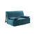 Housse canapé BZ bachette coton uni (bleu)
