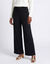 Pantalon large fluide taille &eacute;lastiqu&eacute;e, viscose stretch (noir)