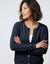 Cardigan met knoopsluiting en zakken, fantasietricot (marine)