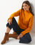 Pull loose col montant, manches larges (jaune)