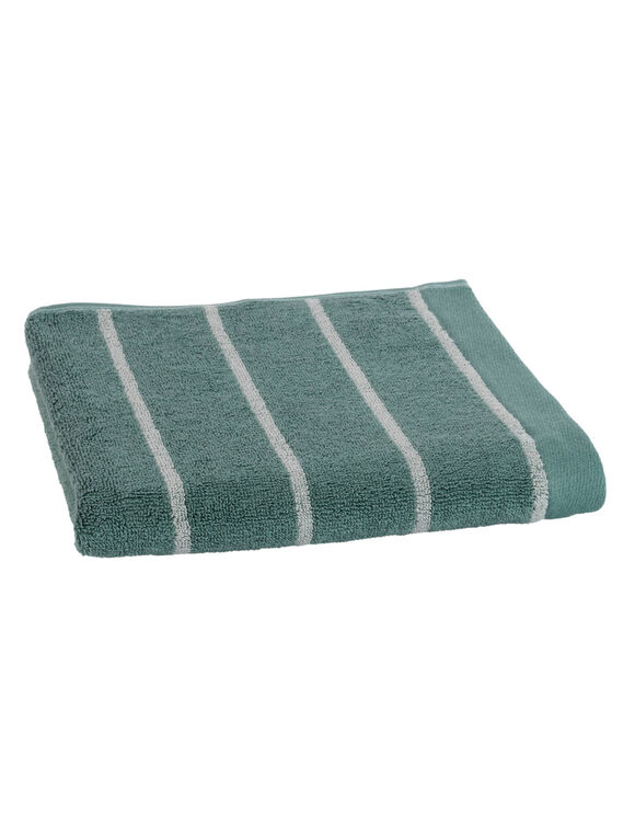 Handdoek, gestreepte badstof 500 g/m² (blauw / wit)