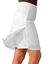 Shortrok in tricot (wit)