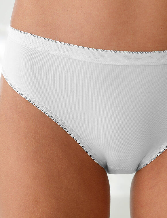 Culotte midi basique - lot de 3 (3 blancs)
