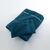 Effen handdoek, zacht comfort, personaliseerbaar (pauwblauw)