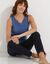 Kanten tanktop (blauw)