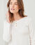 Tee-shirt pyjama manches longues (ivoire)