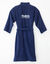Badjas voor volwassenen in badstof met kimonokraag PSG&reg;, personaliseerbaar (blauw)
