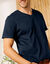 T-shirt met V-hals en korte mouwen - set van 3 (turkoois + bordeaux + marine)