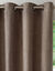 Verduisterend en isolerend gordijn, afgewerkt met oogringetjes (taupe)