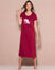 Chemise de nuit longue à manches courtes imprimé koala (cerise)