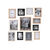 Fotokaders - set van 12 (zwart/naturel)
