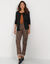 Cardigan boutonné col rond uni, toucher doux (noir)