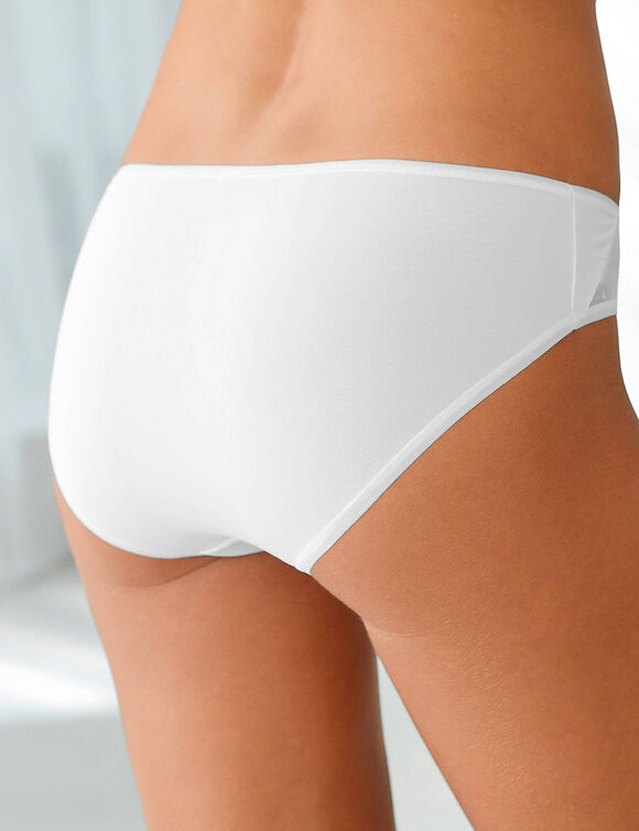 Culotte microfibre forme midi   – Lot de 2 (blanc)